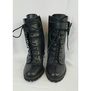 Womens Size 7 Chinese Laundry Black Leather Boots Mainstreet 40152